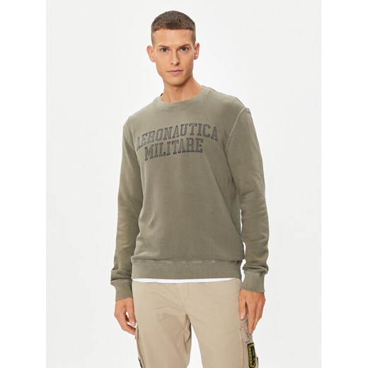 Aeronautica Militare Bluza 241FE1898F548 Zielony Comfort Fit ze sklepu MODIVO w kategorii Bluzy męskie - zdjęcie 182735949