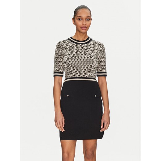 Morgan Sukienka dzianinowa 251-RMESTEM Beżowy Slim Fit ze sklepu MODIVO w kategorii Sukienki - zdjęcie 182735986