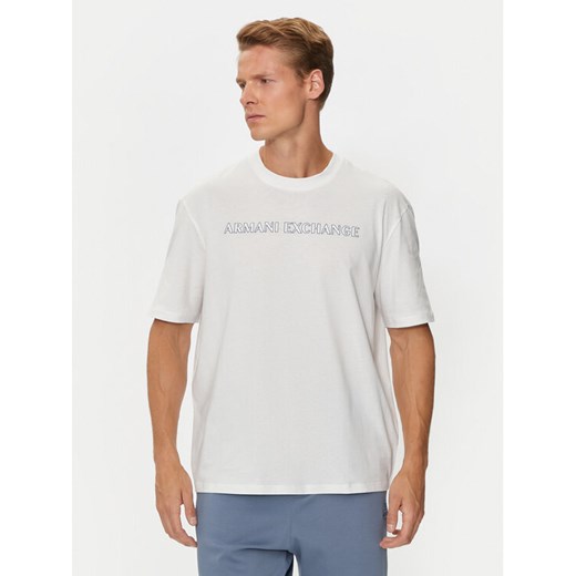 Armani Exchange T-Shirt 6DZTBD ZJ3VZ 1116 Biały Regular Fit ze sklepu MODIVO w kategorii T-shirty męskie - zdjęcie 182735998