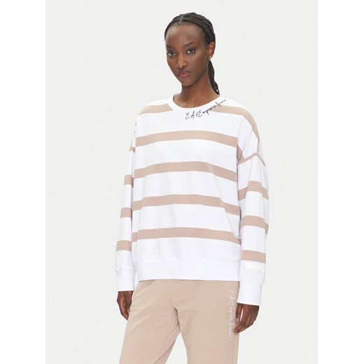 EA7 Emporio Armani Bluza 7W000163 AF12951 F1029 Biały Regular Fit ze sklepu MODIVO w kategorii Bluzy damskie - zdjęcie 182736086