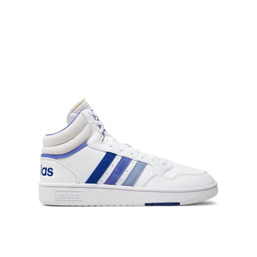 adidas Sneakersy Hoops 3.0 Mid  IH0161 Biały ze sklepu MODIVO w kategorii Buty sportowe męskie - zdjęcie 182736115