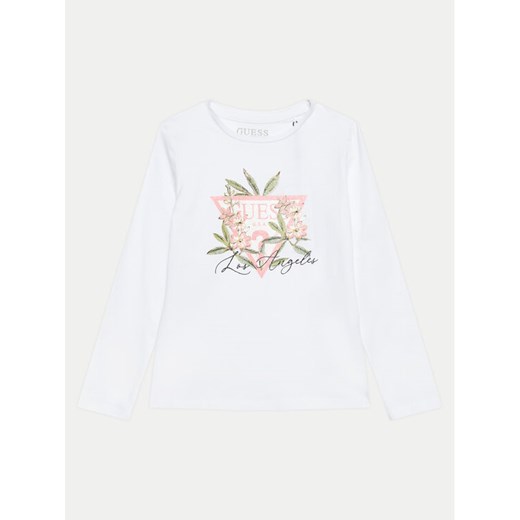 Guess Bluzka J4BI26 J1314 Biały Regular Fit ze sklepu MODIVO w kategorii T-shirty chłopięce - zdjęcie 182736169