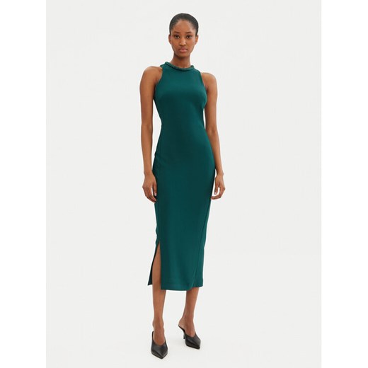 PINKO Sukienka koktajlowa 104093 A23V Zielony Slim Fit ze sklepu MODIVO w kategorii Sukienki - zdjęcie 182736188