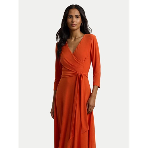 LAUREN RALPH LAUREN Sukienka koktajlowa 250769904041 Pomarańczowy ze sklepu MODIVO w kategorii Sukienki - zdjęcie 182736196