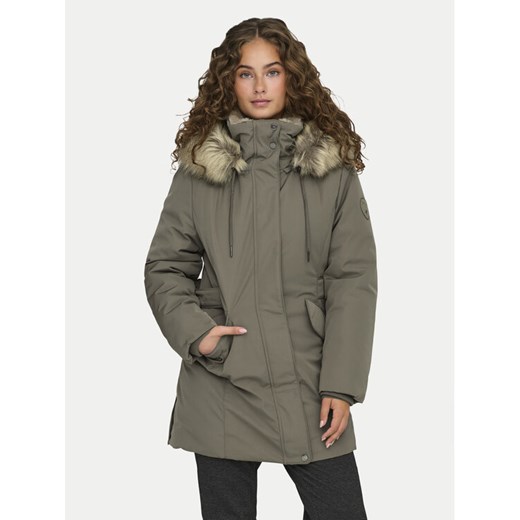 ONLY Parka New Priska 15300627 Szary Regular Fit ze sklepu MODIVO w kategorii Parki damskie - zdjęcie 182736235