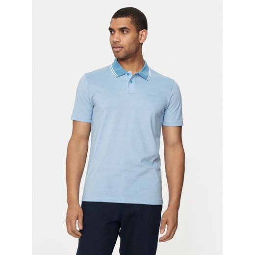 Boss Polo Peoxfordnew 50507814 Niebieski Relaxed Fit ze sklepu MODIVO w kategorii T-shirty męskie - zdjęcie 182736249