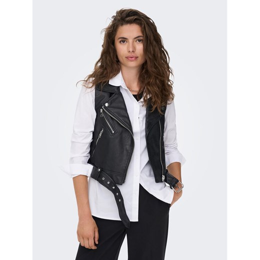 ONLY Bezrękawnik Vera 15239240 Czarny Regular Fit ze sklepu MODIVO w kategorii Kamizelki damskie - zdjęcie 182736275