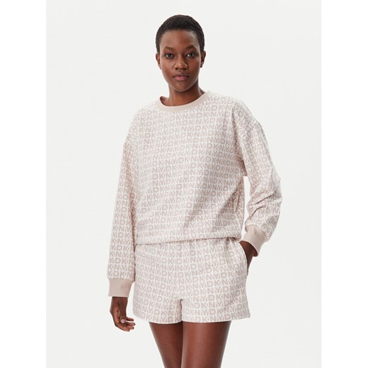 DKNY Piżama YI50040 Beżowy Regular Fit ze sklepu MODIVO w kategorii Piżamy damskie - zdjęcie 182736358