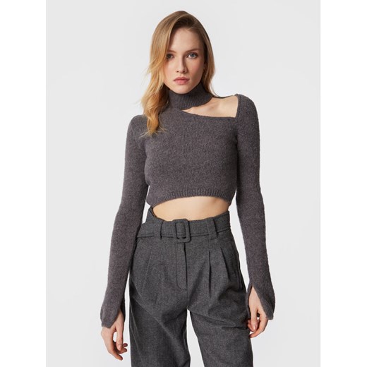 Edited Sweter Vaike EDT6416001000002 Szary Regular Fit ze sklepu MODIVO w kategorii Swetry damskie - zdjęcie 182736368