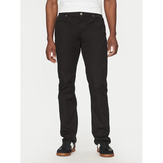 Guess Spodnie materiałowe M5RAS2 WGXW1 Czarny Slim Fit ze sklepu MODIVO w kategorii Spodnie męskie - zdjęcie 182736369