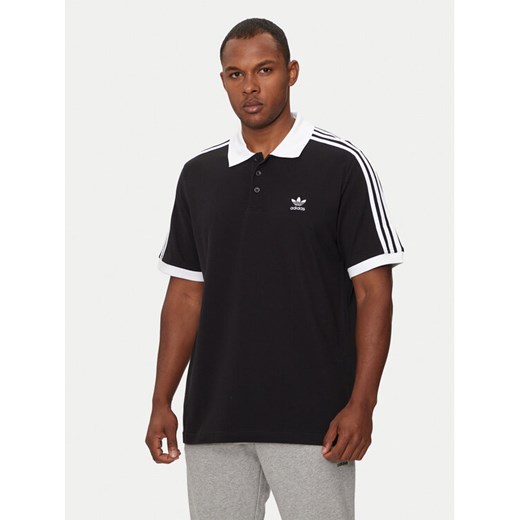 adidas Polo adicolor Classics 3-Stripes IL2501 Czarny Regular Fit ze sklepu MODIVO w kategorii T-shirty męskie - zdjęcie 182736426