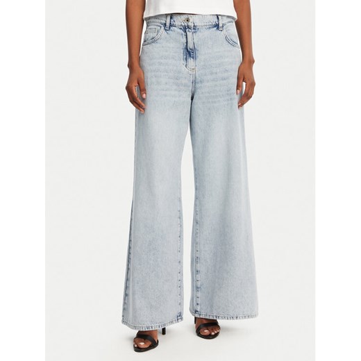 Patrizia Pepe Jeansy 2P1697/D070-CA61 Niebieski Wide Leg ze sklepu MODIVO w kategorii Jeansy damskie - zdjęcie 182736486