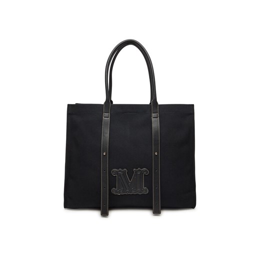 Max Mara Beachwear Torebka 2516511059650 Czarny ze sklepu MODIVO w kategorii Torby Shopper bag - zdjęcie 182736509