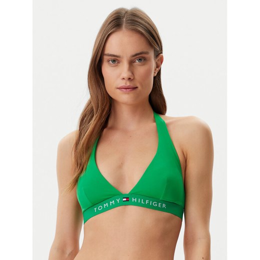 Tommy Hilfiger Góra od bikini UW0UW05813 Zielony ze sklepu MODIVO w kategorii Stroje kąpielowe - zdjęcie 182736538
