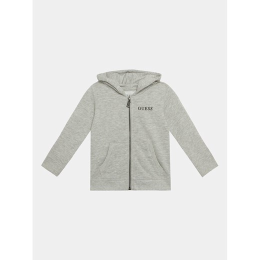 Guess Bluza N3YQ07 KAUG0 Szary Regular Fit ze sklepu MODIVO w kategorii Bluzy chłopięce - zdjęcie 182736548