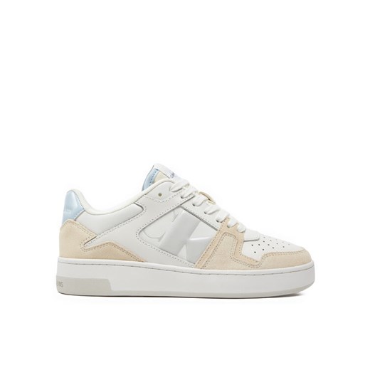 Calvin Klein Jeans Sneakersy Basket Cupsole Low Mix Nbs Dc YW0YW01388 Biały ze sklepu MODIVO w kategorii Buty sportowe damskie - zdjęcie 182736585