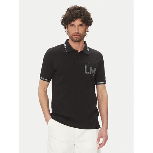 La Martina Polo Adrian MAP009 PK001 Czarny Regular Fit ze sklepu MODIVO w kategorii T-shirty męskie - zdjęcie 182736647