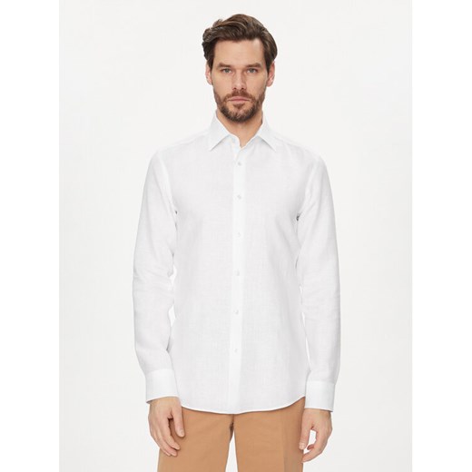 Boss Koszula H Hank Kent C1 214 50490234 Biały Slim Fit ze sklepu MODIVO w kategorii Koszule męskie - zdjęcie 182736657
