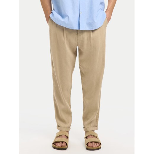 Selected Homme Chinosy 16092732 Beżowy Relaxed Fit ze sklepu MODIVO w kategorii Spodnie męskie - zdjęcie 182736668