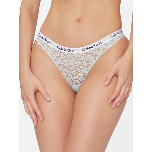 Calvin Klein Underwear Figi brazylijskie 000QD3859E Niebieski ze sklepu MODIVO w kategorii Majtki damskie - zdjęcie 182736725