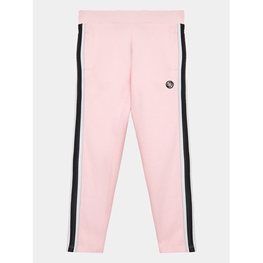 Guess Spodnie dresowe J3YQ13 KA6R3 Różowy Relaxed Fit ze sklepu MODIVO w kategorii Spodnie dziewczęce - zdjęcie 182736737