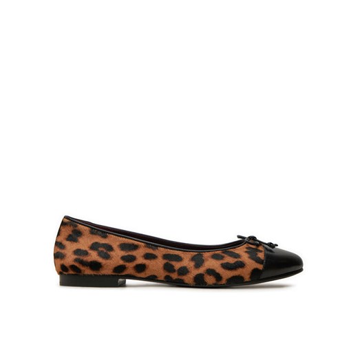 Tory Burch Baleriny 154509 Brązowy ze sklepu MODIVO w kategorii Balerinki - zdjęcie 182736777