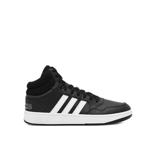 adidas Sneakersy Hoops 3.0 Mid GW3020 Czarny ze sklepu MODIVO w kategorii Buty sportowe męskie - zdjęcie 182736787