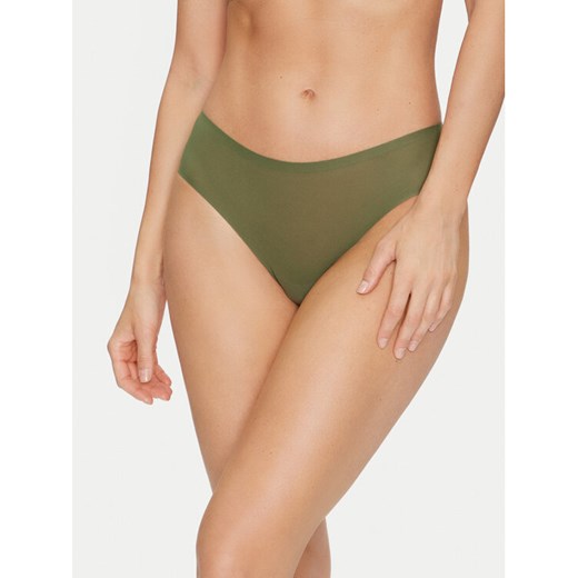 Chantelle Figi brazylijskie Soft Stretch C10630 Zielony ze sklepu MODIVO w kategorii Majtki damskie - zdjęcie 182736825