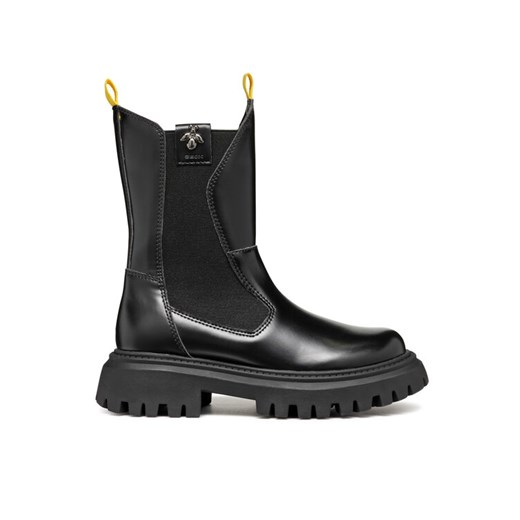 Geox Kozaki J Maquinnens Girl J46M6A 0CNNH C9999 S Czarny ze sklepu MODIVO w kategorii Buty zimowe dziecięce - zdjęcie 182736846