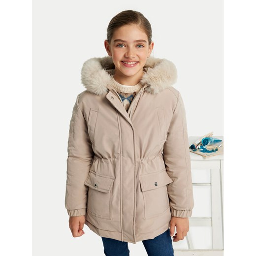 Mayoral Parka 7480 Beżowy Regular Fit ze sklepu MODIVO w kategorii Kurtki dziewczęce - zdjęcie 182736849