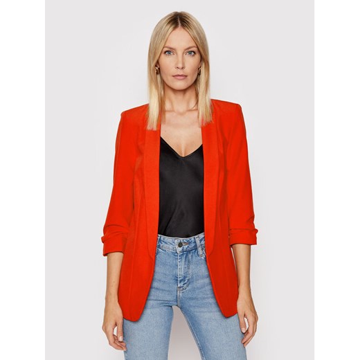 Pieces Marynarka Boss 17090996 Czerwony Regular Fit ze sklepu MODIVO w kategorii Marynarki damskie - zdjęcie 182736905