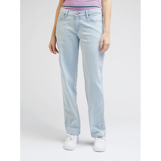 Lee Jeansy Low Rise Jane L34VHJB44 112332720 Błękitny Straight Leg ze sklepu MODIVO w kategorii Jeansy damskie - zdjęcie 182736928