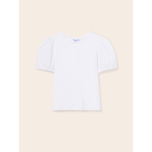Mayoral T-Shirt 6046 Biały ze sklepu MODIVO w kategorii Bluzki dziewczęce - zdjęcie 182736948