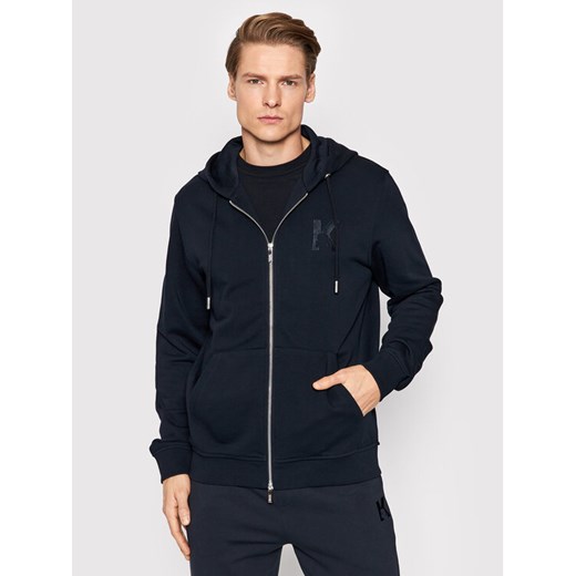KARL LAGERFELD Bluza 705892 500900 Granatowy Regular Fit ze sklepu MODIVO w kategorii Bluzy męskie - zdjęcie 182736977
