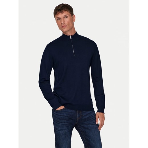 Only & Sons Sweter Wyler 22021264 Granatowy Regular Fit ze sklepu MODIVO w kategorii Swetry męskie - zdjęcie 182737008