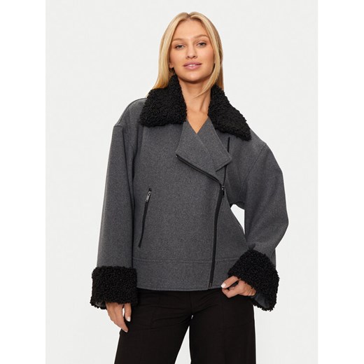 Karen by Simonsen Kurtka przejściowa Ragnu 10105195 Szary Loose Fit ze sklepu MODIVO w kategorii Kurtki damskie - zdjęcie 182737066