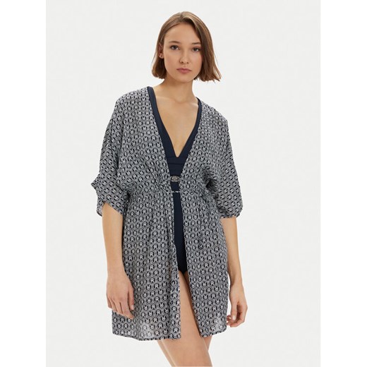 Tommy Hilfiger Pareo UW0UW05364 Granatowy Relaxed Fit ze sklepu MODIVO w kategorii Odzież plażowa - zdjęcie 182737139