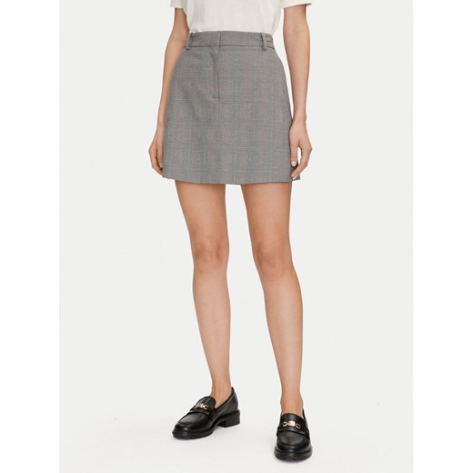 Tommy Hilfiger Spódnica trapezowa WW0WW42249 Szary Regular Fit ze sklepu MODIVO w kategorii Spódnice - zdjęcie 182737205