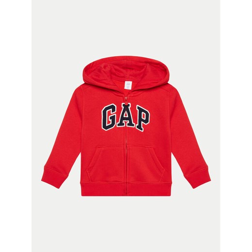 Gap Bluza 625776-00 Czerwony Regular Fit ze sklepu MODIVO w kategorii Bluzy chłopięce - zdjęcie 182737208