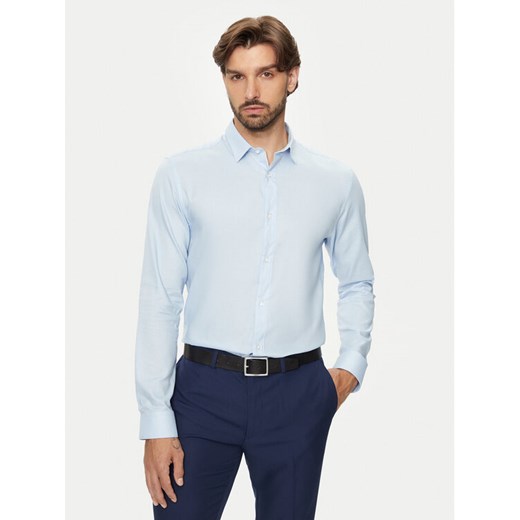 Jack&Jones Koszula Joe 12260426 Błękitny Slim Fit ze sklepu MODIVO w kategorii Koszule męskie - zdjęcie 182737267