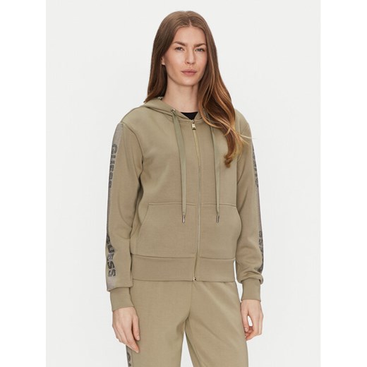 Guess Bluza W5RQ03 KBYE2 Zielony Regular Fit ze sklepu MODIVO w kategorii Bluzy damskie - zdjęcie 182737346