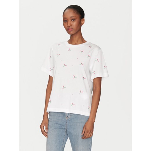 Marella T-Shirt Feluca 2513971034 Biały Regular Fit ze sklepu MODIVO w kategorii Bluzki damskie - zdjęcie 182737417