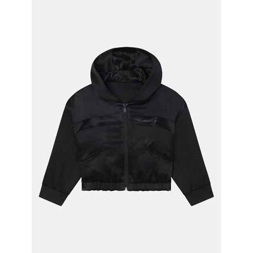 Karl Lagerfeld Kids Bluza Z15464 D Czarny Regular Fit ze sklepu MODIVO w kategorii Bluzy dziewczęce - zdjęcie 182737429