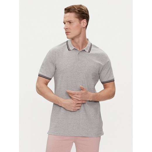 Brave Soul Polo MPS-149COSMO Szary Straight Fit ze sklepu MODIVO w kategorii T-shirty męskie - zdjęcie 182737445