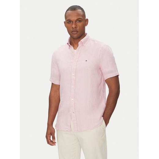 Tommy Hilfiger Koszula MW0MW35207 Różowy Regular Fit ze sklepu MODIVO w kategorii Koszule męskie - zdjęcie 182737447