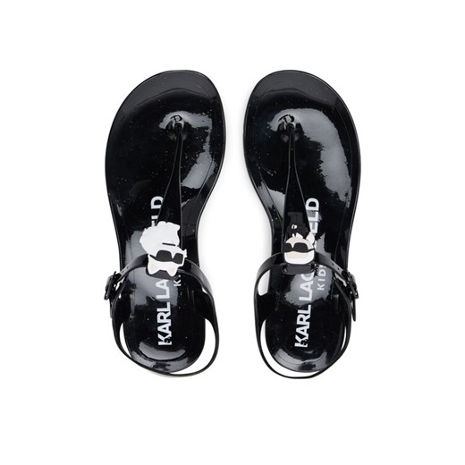 Karl Lagerfeld Kids Sandały Z30370 S Czarny ze sklepu MODIVO w kategorii Sandały dziecięce - zdjęcie 182737485