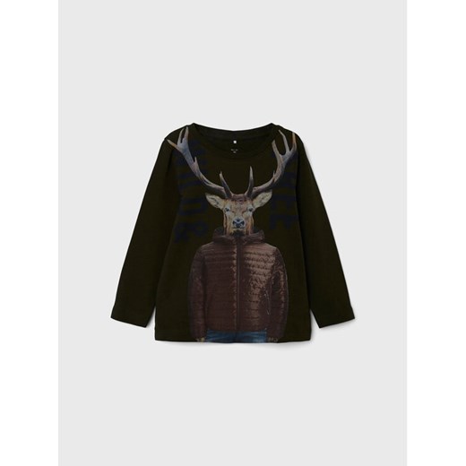 NAME IT Bluzka 13206779 Zielony Regular Fit ze sklepu MODIVO w kategorii Kaftaniki i bluzki - zdjęcie 182737526