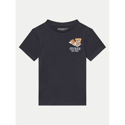 Guess T-Shirt N5GI08 K8HM4 Niebieski Regular Fit ze sklepu MODIVO w kategorii T-shirty chłopięce - zdjęcie 182737556
