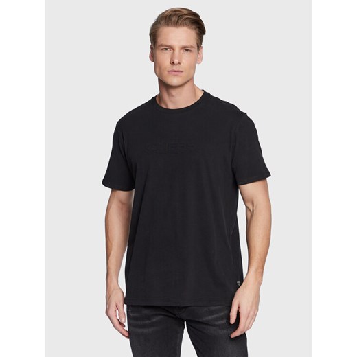 Guess T-Shirt Zebra Logo M3GI58 KBDL0 Czarny Regular Fit ze sklepu MODIVO w kategorii T-shirty męskie - zdjęcie 182737559