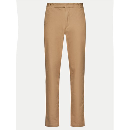 Boss Spodnie materiałowe Kaito1_T 50487754 Beżowy Slim Fit ze sklepu MODIVO w kategorii Spodnie męskie - zdjęcie 182737569